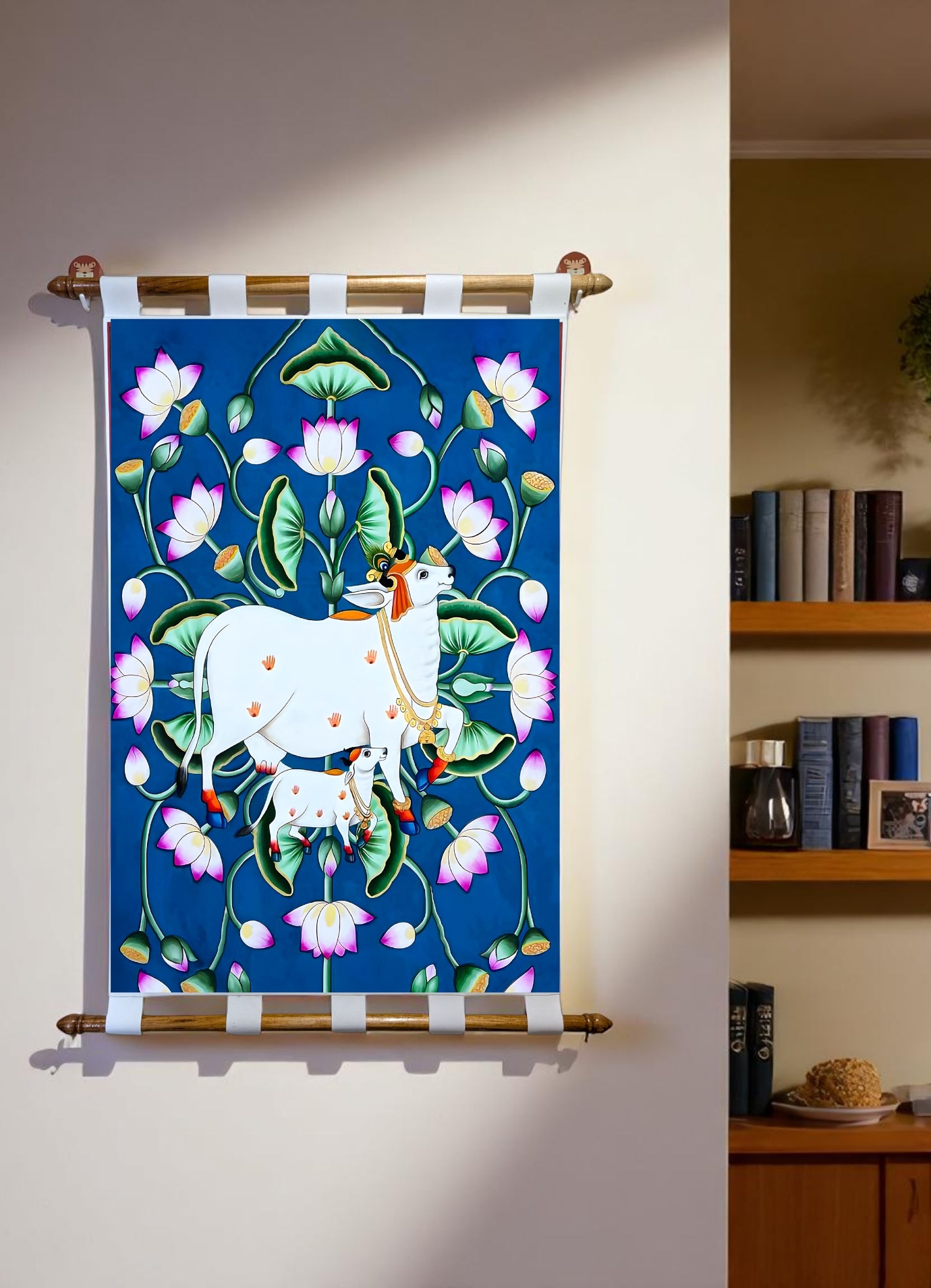 Pichwai cow Blue (2)