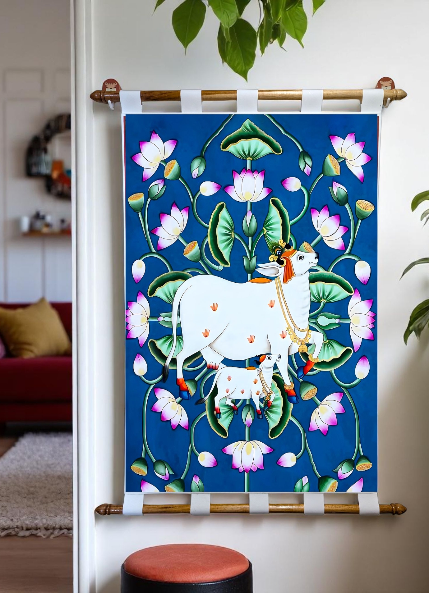 Pichwai cow Blue (3)