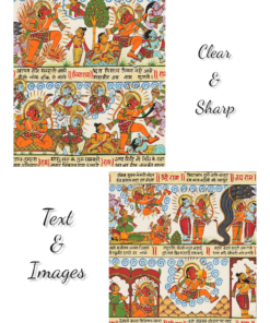 Hanuman chalisa canvas painting